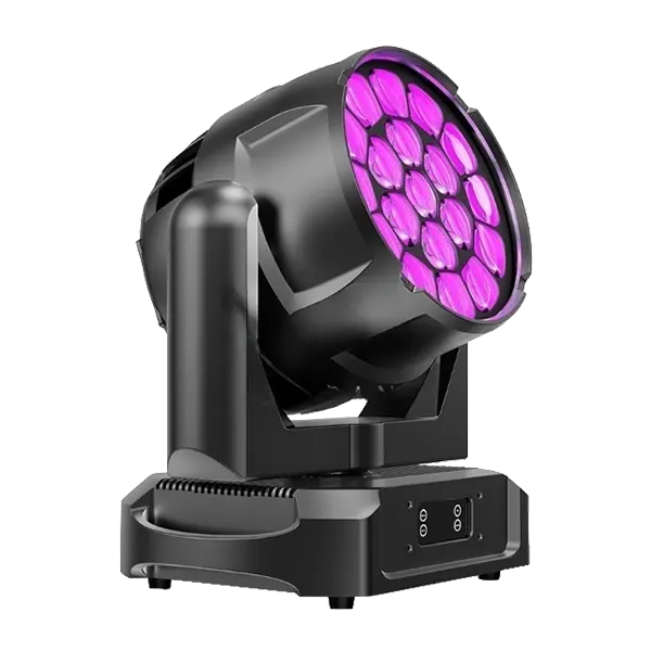 19pcs×60W RGBL 4-in-1 LED IP65 Waterproof Moving Head Wash Light